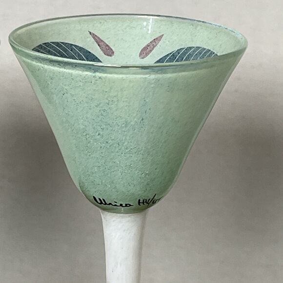 Pair Of Ulrica Hydman-Vallien Kosta Boda Open Minds Martini Glasses Goblet EUC - Picture 12 of 16